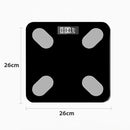 Balança Digital Bioimpedância Bluetooth Até 150kg Cor:preto