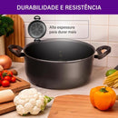 Caçarola Rochedo Robusta Grafite 20cm - CXM / 4