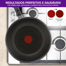 Frigideira Wok Rochedo Facilita Vermelho 24cm - CXM / 6