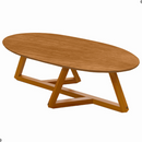 Mesa Centro Oval Para Sala Estilo Nature