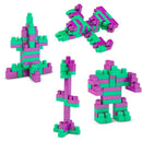Brinquedo Para Montar Monta Mais Blocolândia Click Com 80 Peças Coloridas