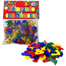 Brinquedo Pedagógico Brincando Com Números 56 Peças