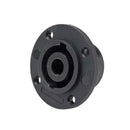 Speakon Femea Painel Preto 4 Vias Redondo Importado