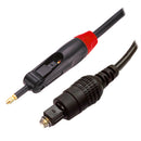 CABO DE ÁUDIO ÓPTICO UNIVERSAL TOSLINK MINI PLUG NWT 5MM - 1,5M