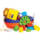 Brinquedo Educativo Barco Didático Com Blocos E âncora