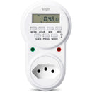 Timer Temporizador Digital 10a 2p+t Com Programação Automática