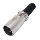CONECTOR CANNON DE MICROFONE MACHO COM PRENSA - PC / 5