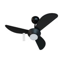 Ventilador De Teto Mistral Led 18w 3p Bivolt Preto Ventisol