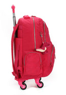 Mochila Infantil Juvenil De Rodinhas 360° Pink Up4you