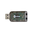 Adaptador Placa De Som Usb 5.1 Canais Virtual Ausb51