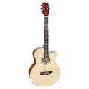 Violão Eletroacústico Aço Mini Jumbo Cutaway Gsf-1d Ceq Ng Natutal Glossy, Com Afinador E Equalizador