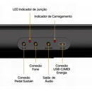 Piano Digital M-lock Preto Mizutani