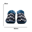 Pantufa Masculina Xadrez Azul 42/43