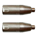 Adaptadores Rca Fêmea P/xlr 3p Macho Niq. Wc 245 Ad 02 Unidades Wireconex