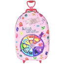 Mochila Infantil Com Rodinha Divertidamente Roleta Rosa