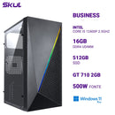 Computador B500 Core I5 12400f 2.5ghz Memória 16gb Ddr4 Ssd 512gb Gt 710 2gb Fonte 500w  Windows 11 Pro
