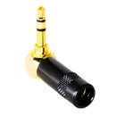 Conector P2 Stereo 90 Graus Preto Metal Gold Storm 10 Unidades