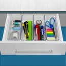 Organizador De Potes Retangulares 24x8x5,5cm Caixa Com 04