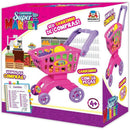 Brincando De Casinha - Carrinho Super Market Rosa Com Frutas E Legumes