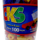 Brinquedo Para Montar Bricks Blocos De Montagem 100 Peças