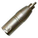 Adaptador Rca Macho P/xlr 3p Macho Niq. Wc 243 Ad 02 Unidades Wireconex