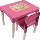 Mesinha E Cadeira Princesas - Mesa Com Cadeira Rosa