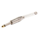 Conector P10 Macho Linha Mono Com Mola E Ponta Gold Storm 10 Unidades