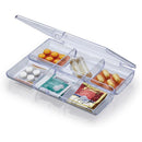 Organizador Caixa Com 6 Divisórias Cristal