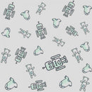 Papel De Parede Infantil Robô Ursinho Baby