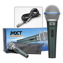 MICROFONE MXT DINÂMICO PRO BT-58A METAL COM FIO 4.5 METROS OD 5 MM