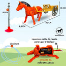 Cavalinho Brinquedo Com Carroça Anda Animal Cavalo Infantil