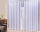 Cortina Microfibra Com Linho 4,00x2,50 Para Varão Simples