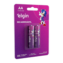 Pilha Recarregável Elgin Aa 2700mah Blister Com 2
