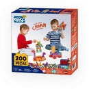 Brinquedo Para Montar Monta Mais Blocolândia Click Com 200 Peças Coloridas