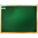 Quadro Escolar 250x120cm Verde Com Moldura De Madeira