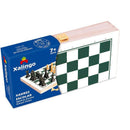 Jogo De Xadrez Com Caixa De Madeira E Peças Plásticas