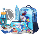 Mochila Infantil O Amigo Sharky Grande Com 6 Peças Sortidas