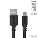 Cabo Usb A 2.0 Para Mini Usb B 2.0 - Preto - 3 Metros - Puanm2-3