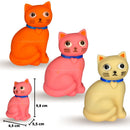 Gato De Vinil C/ Som Brinquedo De Banho Para Bebês E Pets
