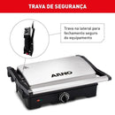 Grill Arno Dual GNOX Inox Com Abertura de 180° 127v