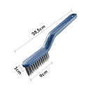 Escova Multiuso Limpeza Cantos Pinça 2 Em 1 Cor:azul