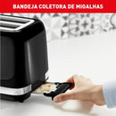 Torradeira Arno Soleil SPTO com 7 níveis de tostagem Preta 127V