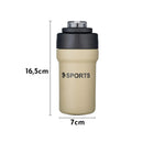 Garrafa Térmica Copo Inox 500ml Canudo Alça Cor: Verde