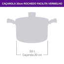 Caçarola Rochedo Facilita Vermelho 20cm - CXM / 4