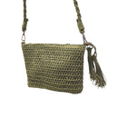 Bolsa Artesanal Lateral Transversal Casual Praia Cor:branco