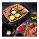 Grelha Grill Elétrico Por Indução Antiaderente Portátil