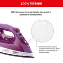 Ferro a Vapor Arno Easygliss com Base Cerâmica Lilás/Branco 127V