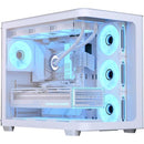 Gabinete Gamer Aerocool ATX P500C Branco Lateral Vidro