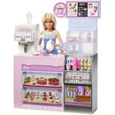 Barbie Profissoes Boneca Loira Conj. Cafeteria