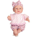 Boneca Bebê Reborn 34cm Com Acessórios Mamadeira Mágica E Fraldinha